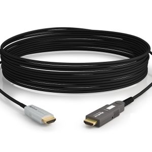 WyreStorm CAB-HAOC-20-P 20m/65ft 24Gbps 4-Core Active Optical HDMI Cable/4K HDR/Detachable Head/Plenum and FT6 Rated