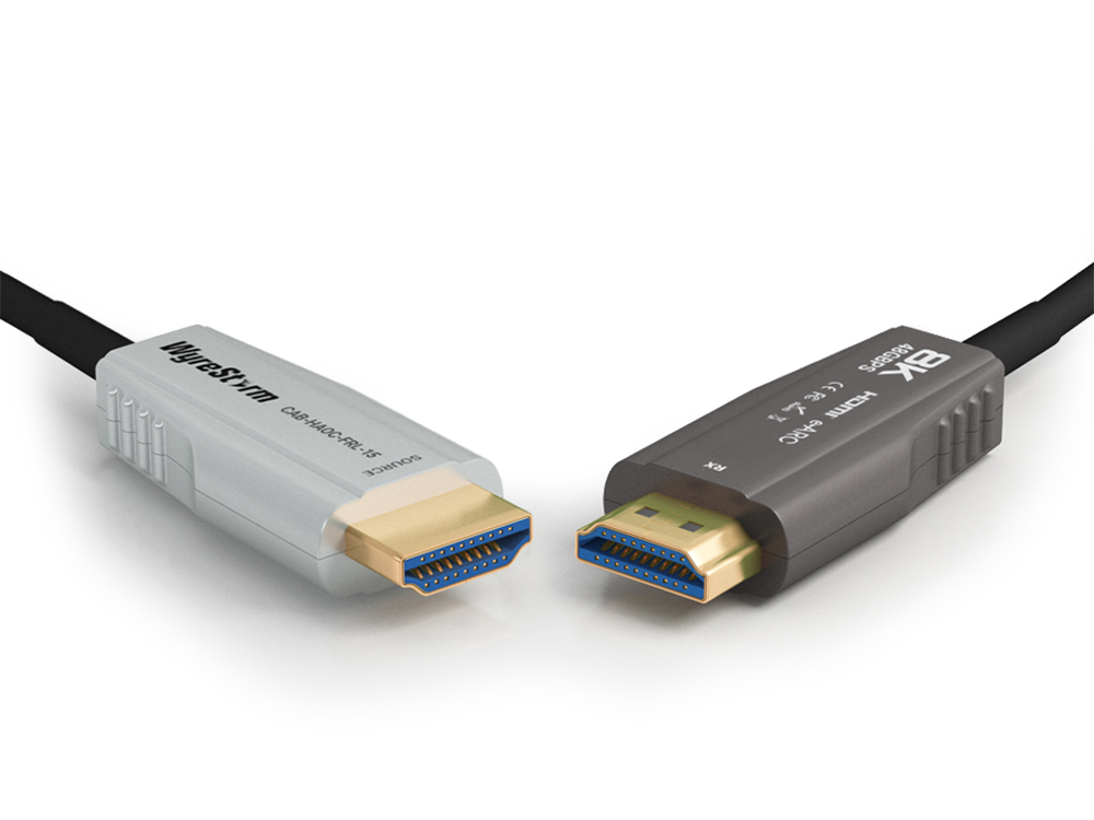 WyreStorm CAB-HAOC-FRL-15 15m/50ft 48Gbps 8K/60 HDR 4x4x4 Active Optical HDMI Cable/eARC/CEC/ALLM and VRR/ISF Certified - Image 2