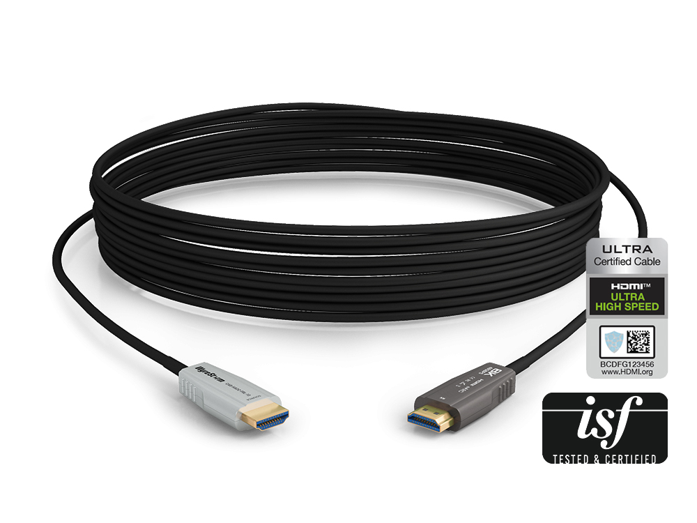 WyreStorm CAB-HAOC-FRL-15 15m/50ft 48Gbps 8K/60 HDR 4x4x4 Active Optical HDMI Cable/eARC/CEC/ALLM and VRR/ISF Certified - Image 3