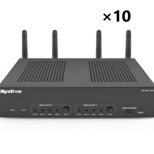 WyreStorm SW-640L-TX-W Volume QTY (10) 4-Input 4K60 4:4:4 Switcher / USB-C MST 60W PD / Dual HDMI Matrix / USB3 / Multiview / Wireless