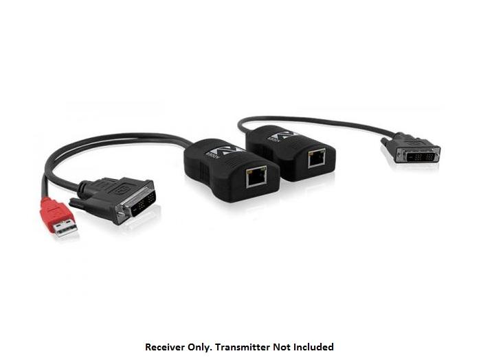 Adder ALDV120R DVI Extender Receiver 1920×1200@60Hz / Pixel Perfect / USB Powered / 50m over CATx