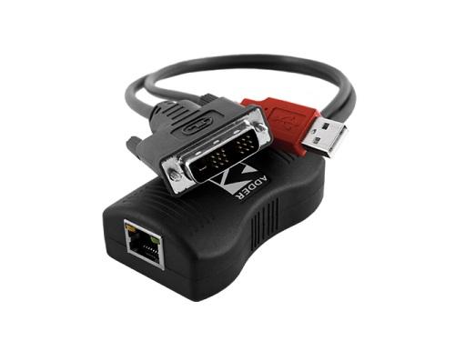 Adder ALDV120T DVI Extender Transmitter USB Powered / Pixel Perfect 1920×1200 60Hz / 50m over CAT6a CAT7