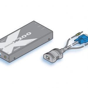 Adder X200AS-USB/P-US KVM/USB Extender (Receiver/Transmitter) Kit with Audio/Speaker/USB CAM