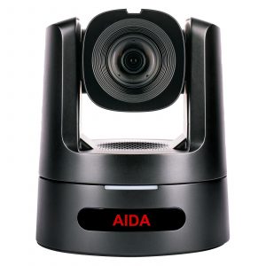 Aida PTZ4K12G-FNDI-X30B 4K NDI|HX3, 12G-SDI & SFP+ Auto-Tracking Broadcast/Conference PTZ Camera with 30x Optical Zoom (Black)
