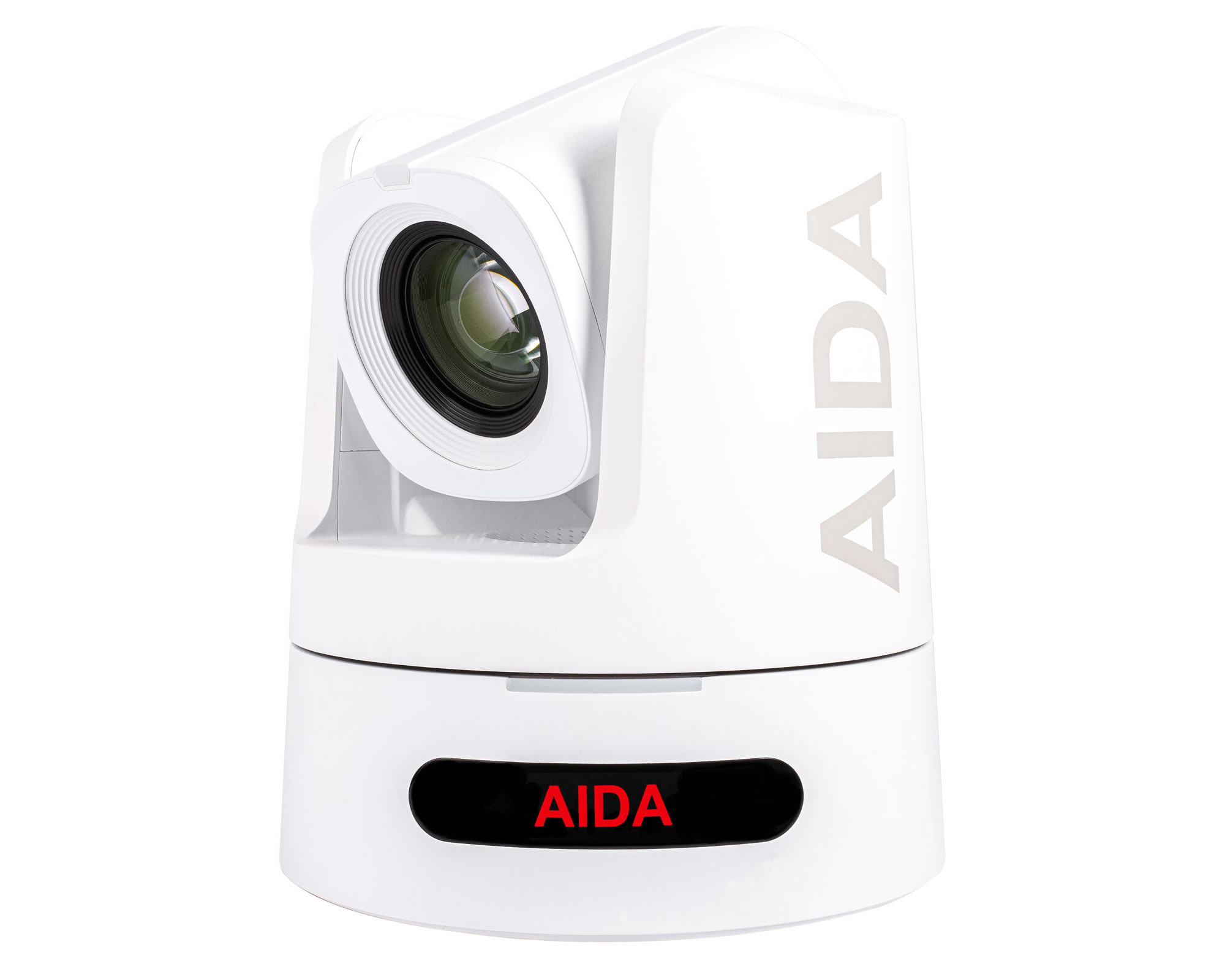 Aida PTZ4K12G-FNDI-X30W 4K NDI|HX3, 12G-SDI & SFP+ Auto-Tracking Broadcast/Conference PTZ Camera with 30x Optical Zoom (White)