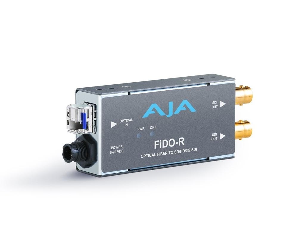 AJA FiDO-R-b Single channel LC Fiber to SDI extender (dual SDI outputs up to 10km)