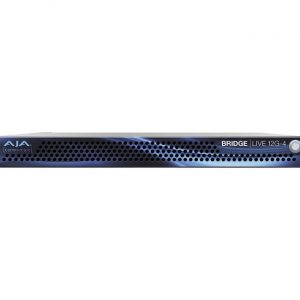 AJA BLVE-12G-4 BRIDGE LIVE 12G-4 Turnkey System with 1 RU Appliance + 4 Bidirectional 12G-SDI I/O