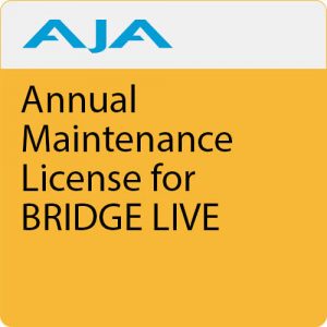 AJA BLVE-ML Maintenance License / BRIDGE LIVE / 1-Year / Software Updates / Priority Phone / Email Support
