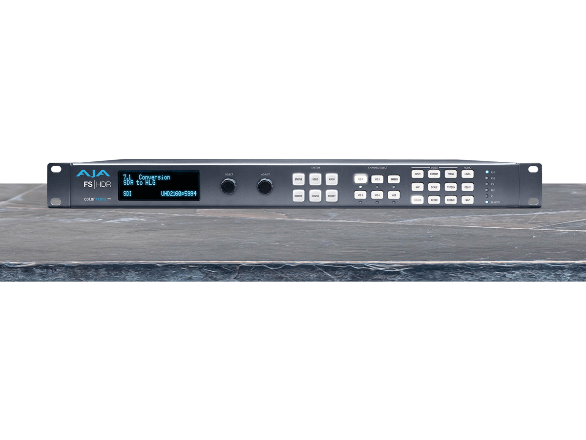 AJA FS-HDR-R0 Real-Time HDR / WCG Converter / Colorfront Engine / 4K UltraHD / 2K/HD / 1RU