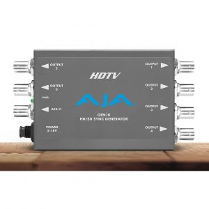 AJA GEN10-R1 HD/SD Sync Generator / 7 Outputs / AES-11 / External Dip Switch