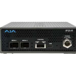 AJA IP25-R SMPTE ST 2110 to 12G-SDI / HDMI 2.0 Converter / Dual 10/25GigE SFP28