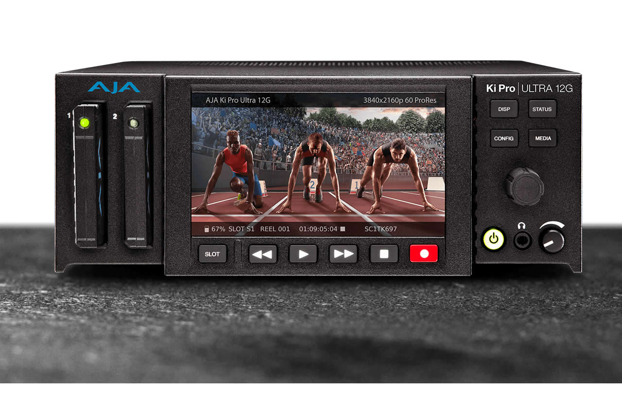 AJA KI-PRO-ULT-12G 12G-SDI / HDMI 4K UHD Recorder Player / 4-Channel HD or Single-Channel 4K ProRes / DNxHR