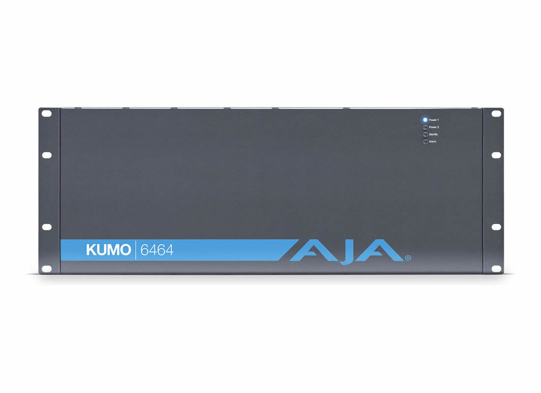 AJA KUMO-6464-R0 64×64 3G-SDI Switcher / Compact 4 RU / Web Control / Redundant PSU