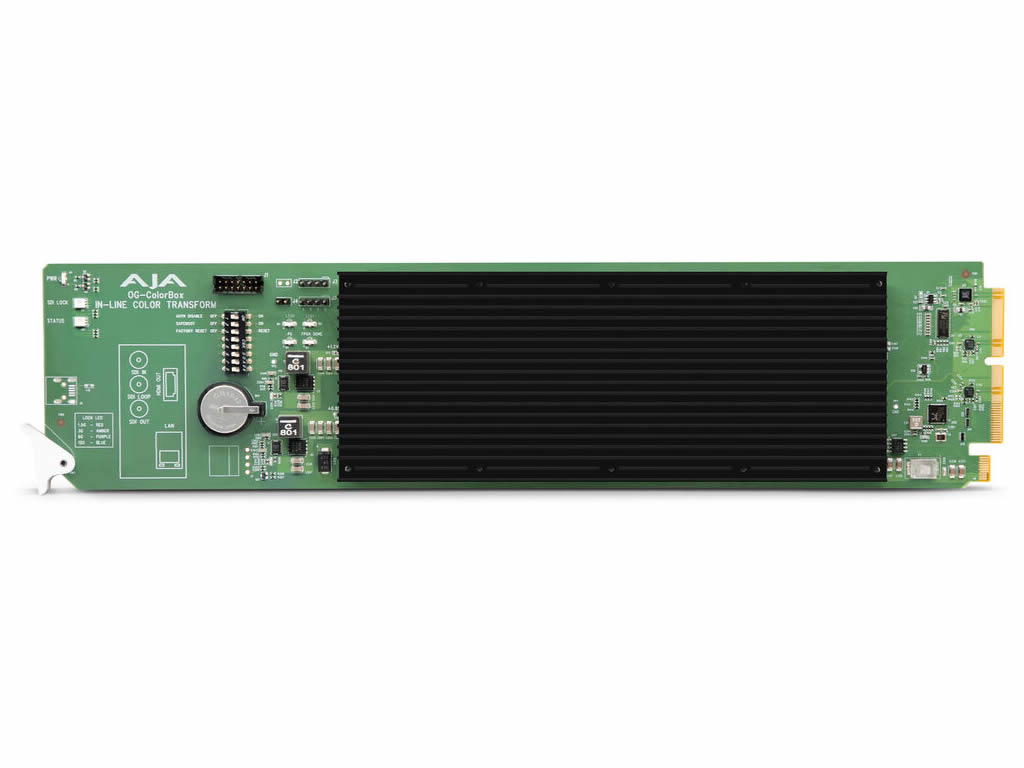 AJA OG-COLORBOX-R0 openGear In-line HDR/SDR Algorithmic and LUT Color Transforms - Image 2