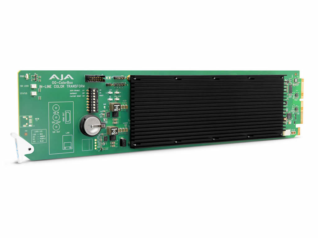 AJA OG-COLORBOX-R0 openGear In-line HDR/SDR Algorithmic and LUT Color Transforms - Image 3