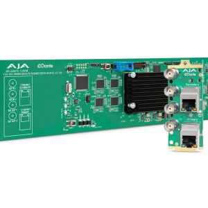 AJA OG-DANTE-12GAM 12G-SDI / Dante 64-Channel Embedder / Disembedder Dual 12G-SDI Dual GigE