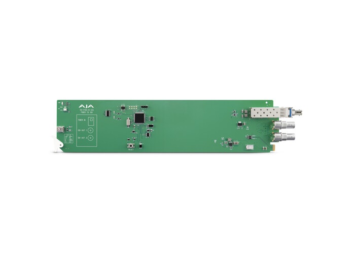 AJA OG-FIDO-R-12G-S openGear 1-Channel Single Mode ST Fiber to 12G-SDI Receiver - Image 2