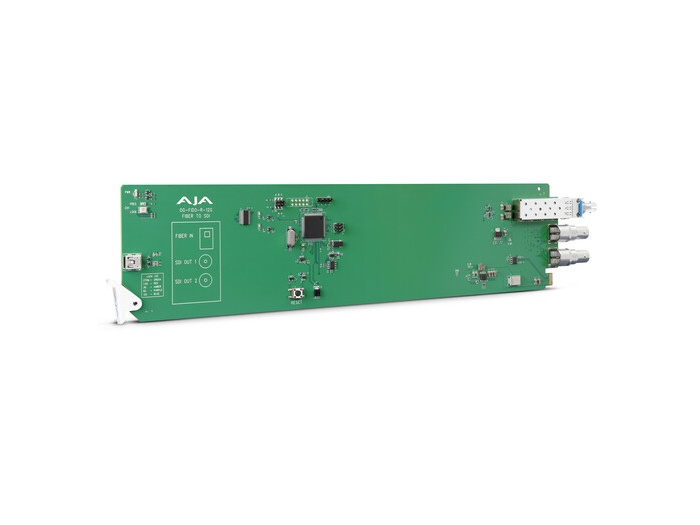 AJA OG-FIDO-R-12G-S openGear 1-Channel Single Mode ST Fiber to 12G-SDI Receiver