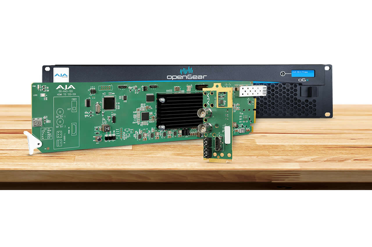 AJA OG-HA5-12G HDMI 2.0 to 12G-SDI Converter / 4K60 4:4:4 HDR / EDID Emulation / Dual 12G Outputs