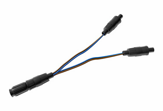 AJA DRM2-YC12-R0 Optional Y-Cable Powers Two AJA Mini-Converters via 1 Standard DRM2 Power Cable – 12 pack