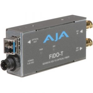 AJA FIDO-T-R0 1-Channel 3G-SDI to Single-Mode LC Fiber Transmitter / 10 km / SDI Loop-Out