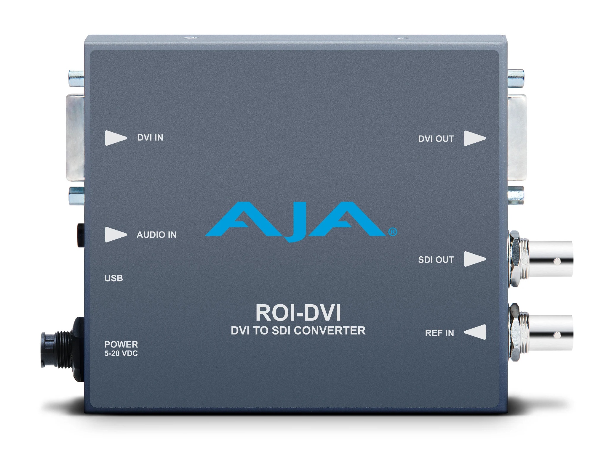 AJA ROI-DVI-R0 DVI HDMI to 3G-SDI Converter / Region of Interest Scaling / DVI Loop-Through / 1920×1200