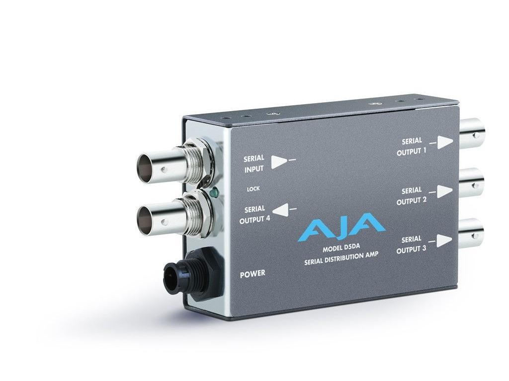 AJA D5DA-b Multi format 1×4 Re-Clocking SDI Distribution Amplifier / Repeater
