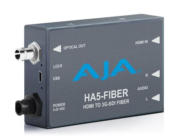 AJA HA5-Fiber-b HDMI to 3G-SDI over Fiber Video and Audio Converter