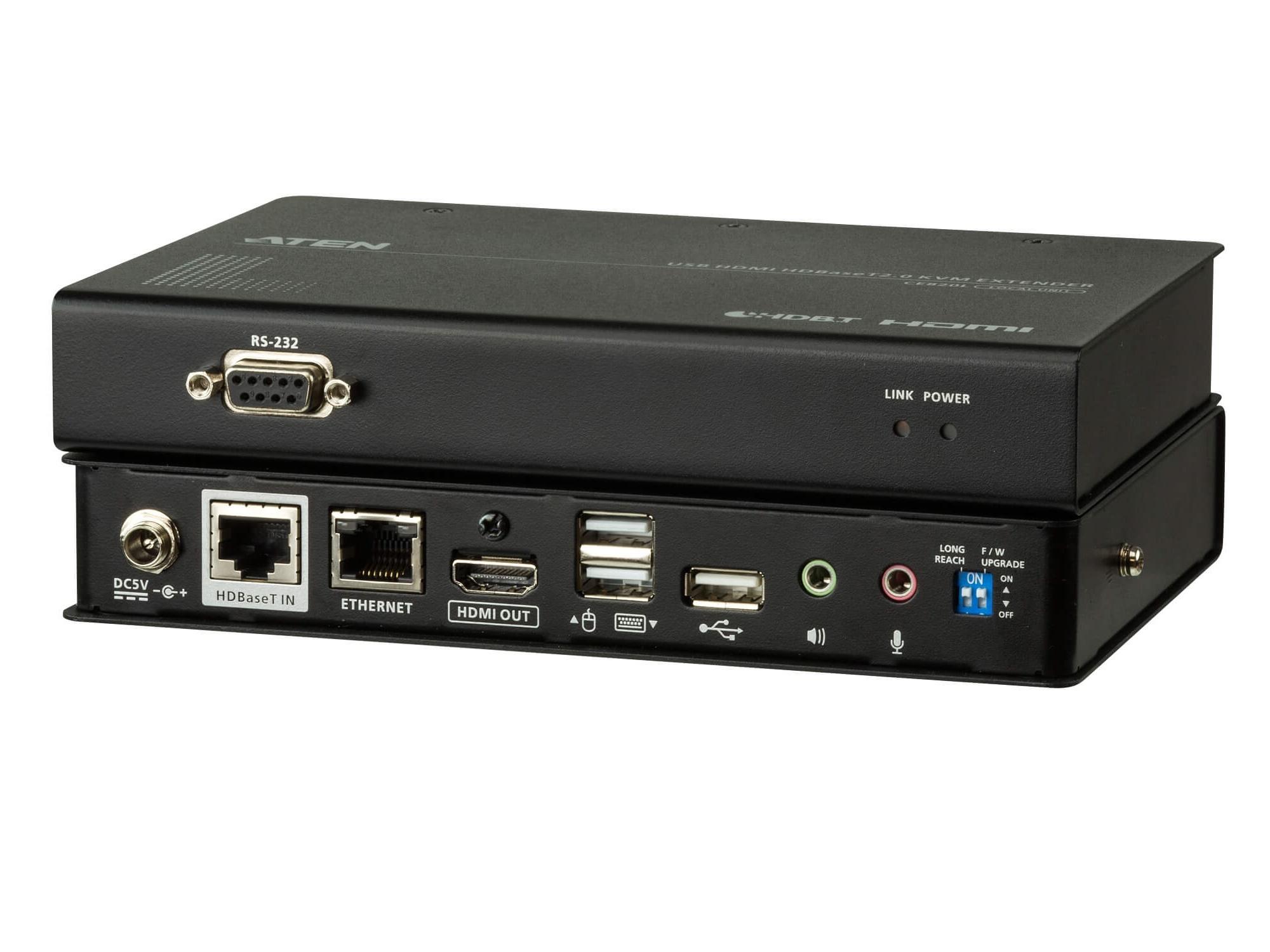 Aten CE820 USB HDMI HDBaseT 2.0 KVM Extender (Transmitter/Receiver) Kit (4K/100m)