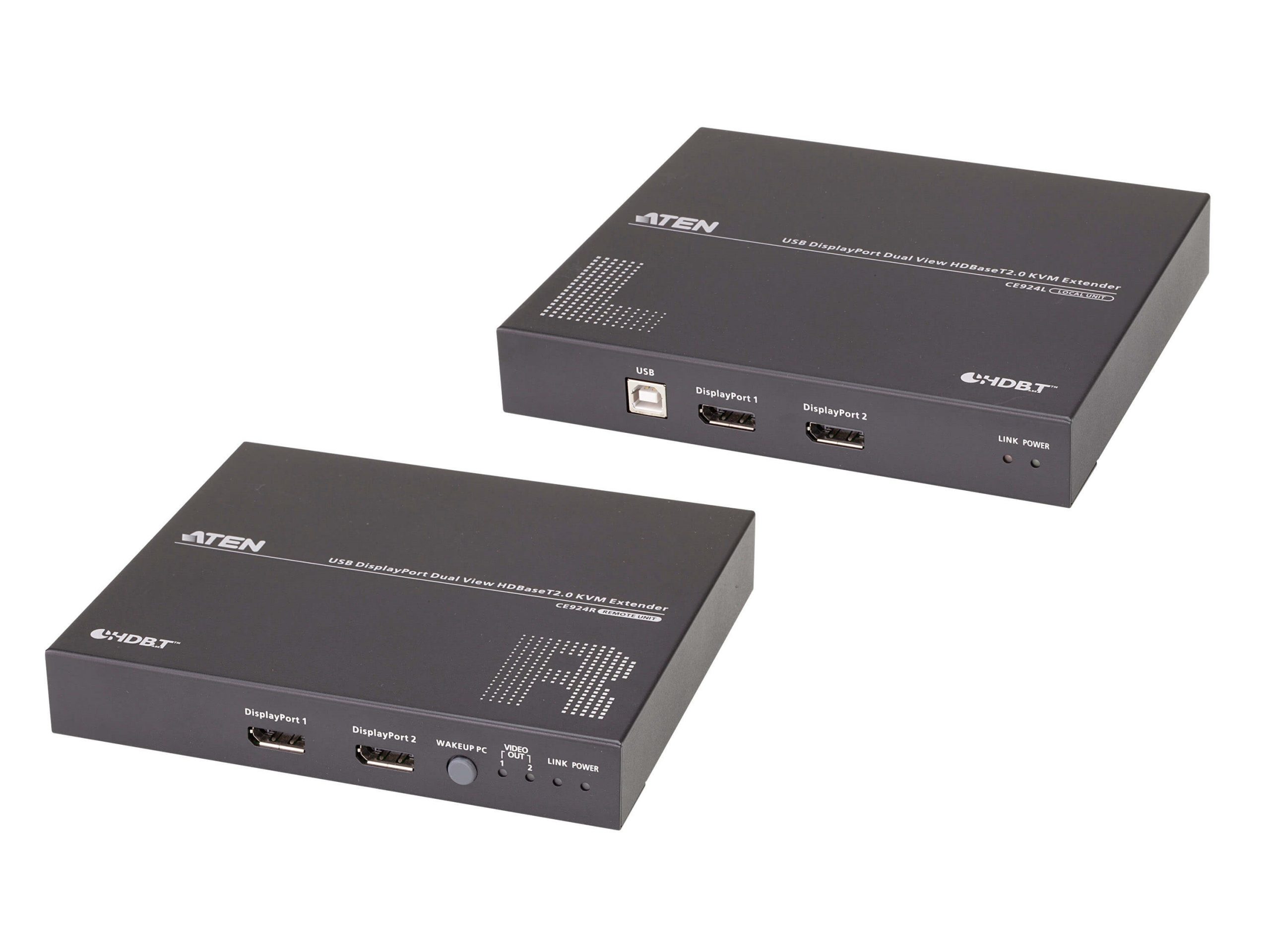 Aten CE924 USB DisplayPort Dual View HDBaseT 2.0 KVM Extender (4K/100m for Single View)
