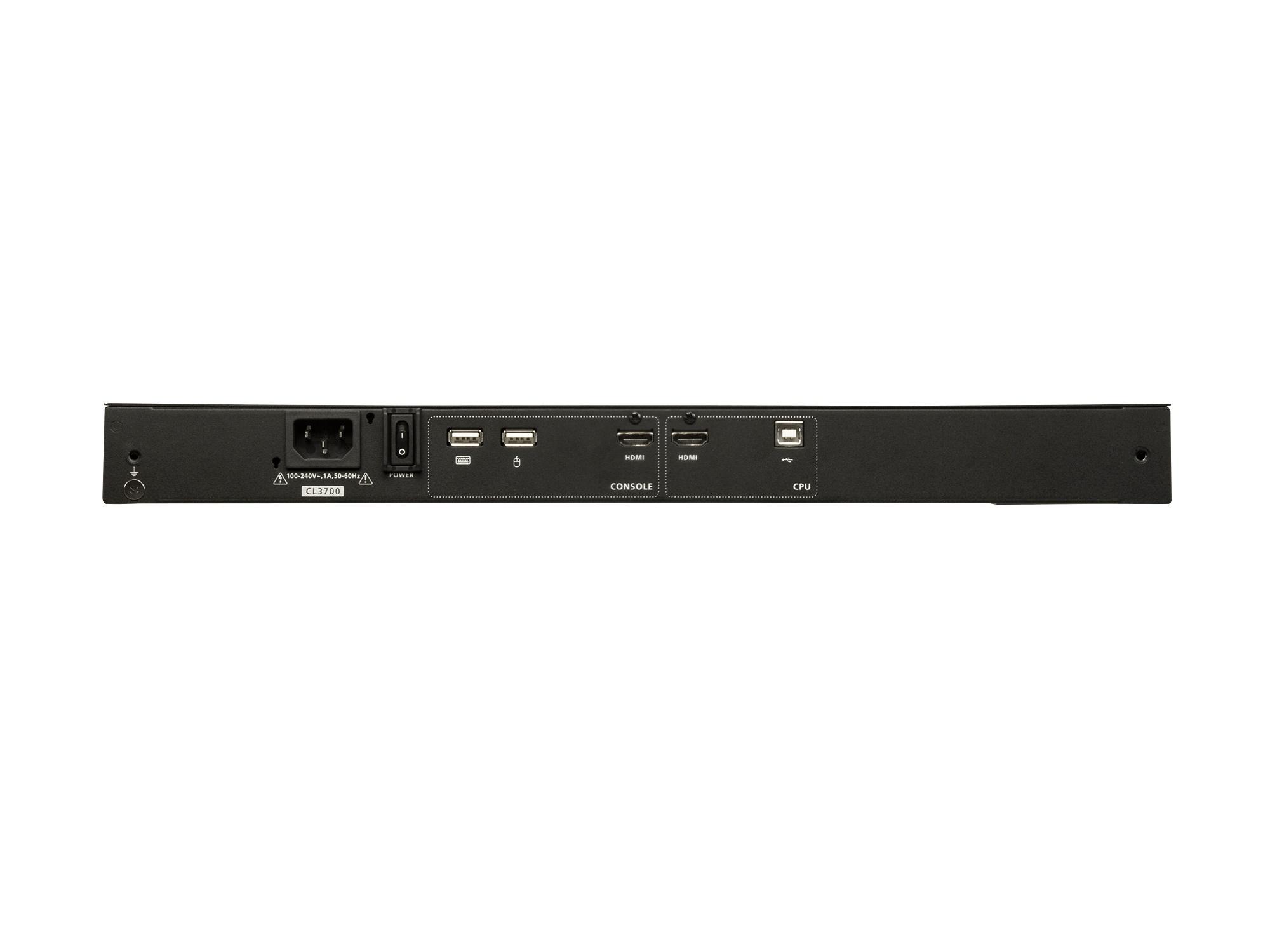 Aten CL3700NW 1U Ultra Short Depth Single Rail WideScreen LCD Console (USB/HDMI) with Full HD Resolution/1920x1080 - Image 3