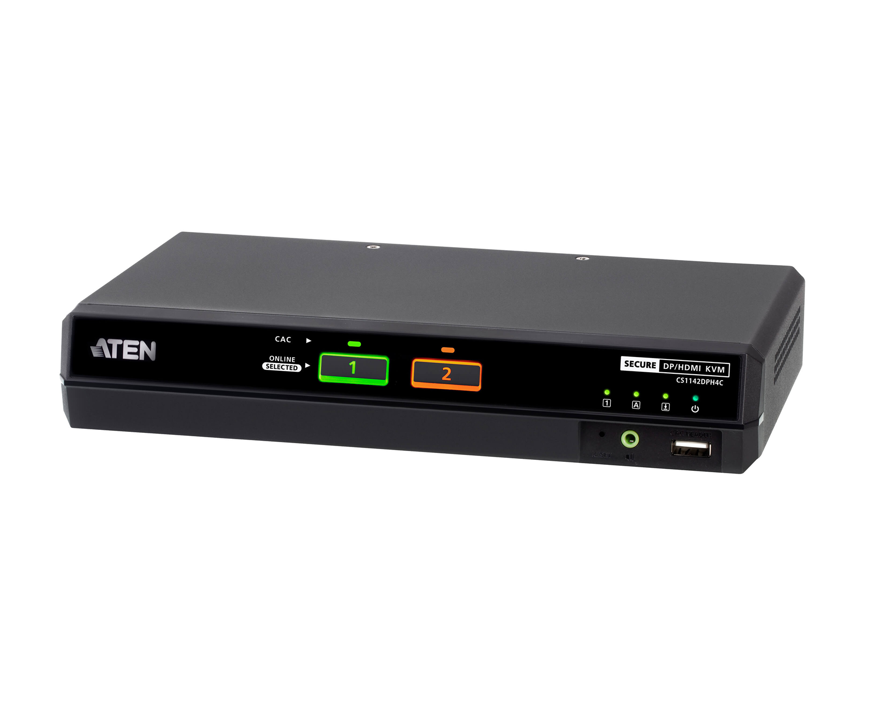 Aten CS1142DPH4C 2-Port USB 5K DisplayPort/HDMI Dual Display Universal Secure KVM Switch