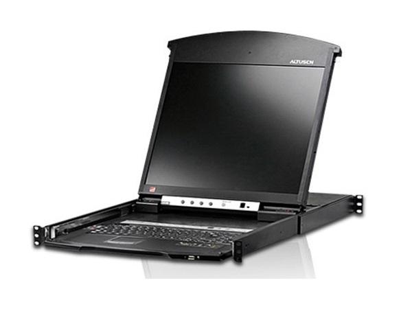 Aten KL1516AiM 16-Port Cat 5 Dual Rail 17in LCD KVM Over the Net Switch
