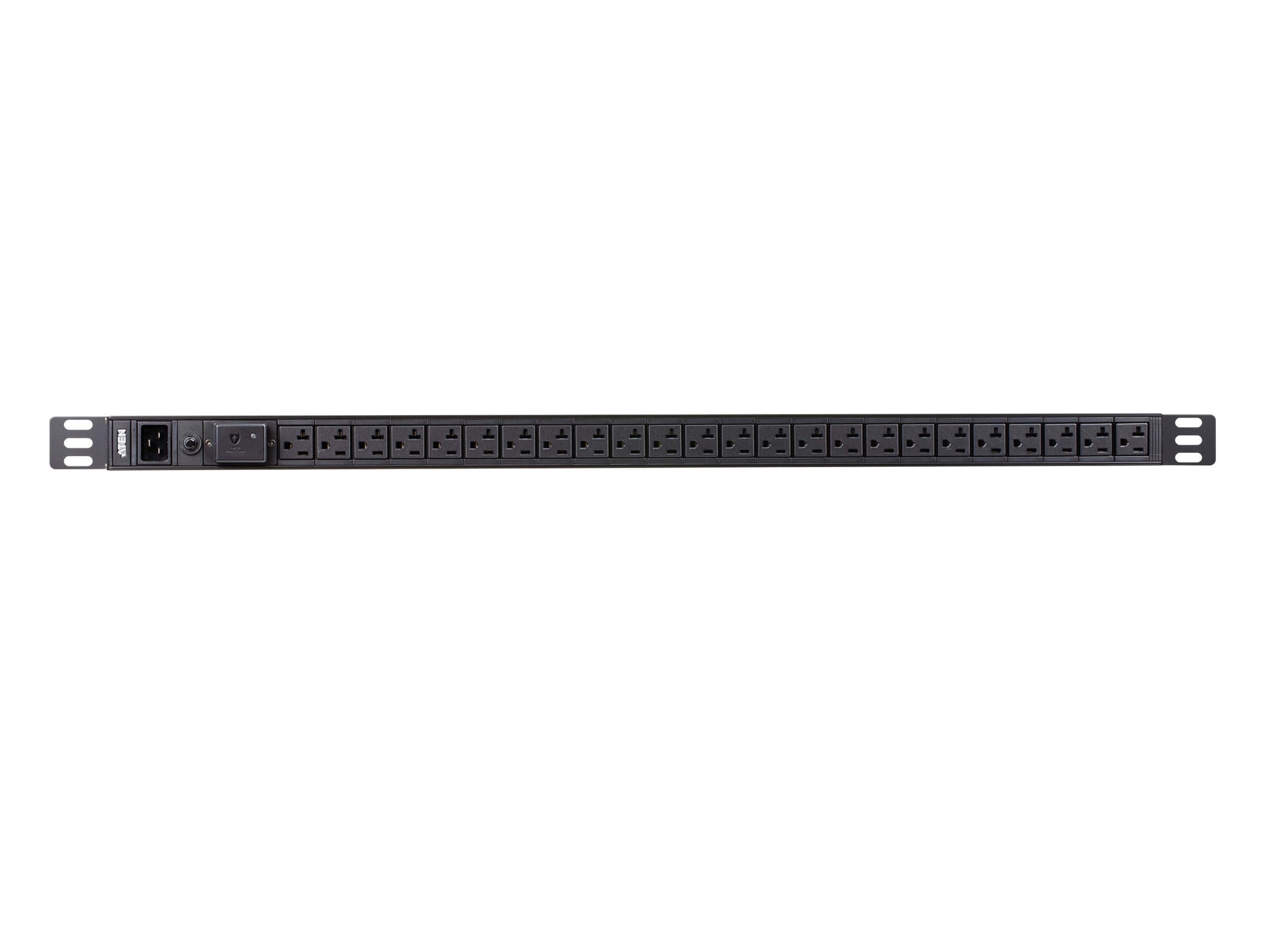 Aten PE0224SA Basic PDU with Surge Protection/100-120 VAC/20A Max