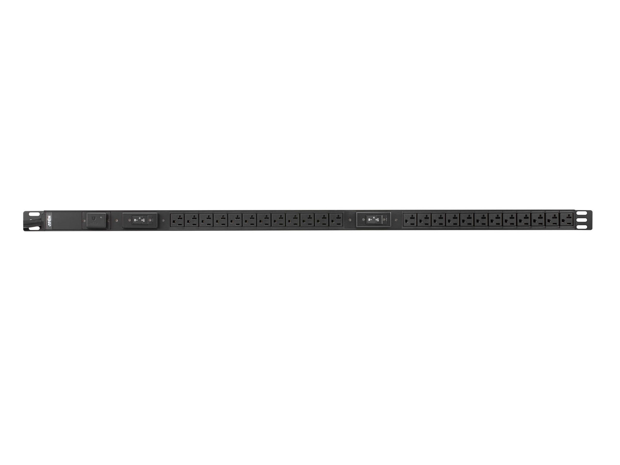 Aten PE0324SA Basic PDU with Surge Protection/100-120 VAC/30A Max