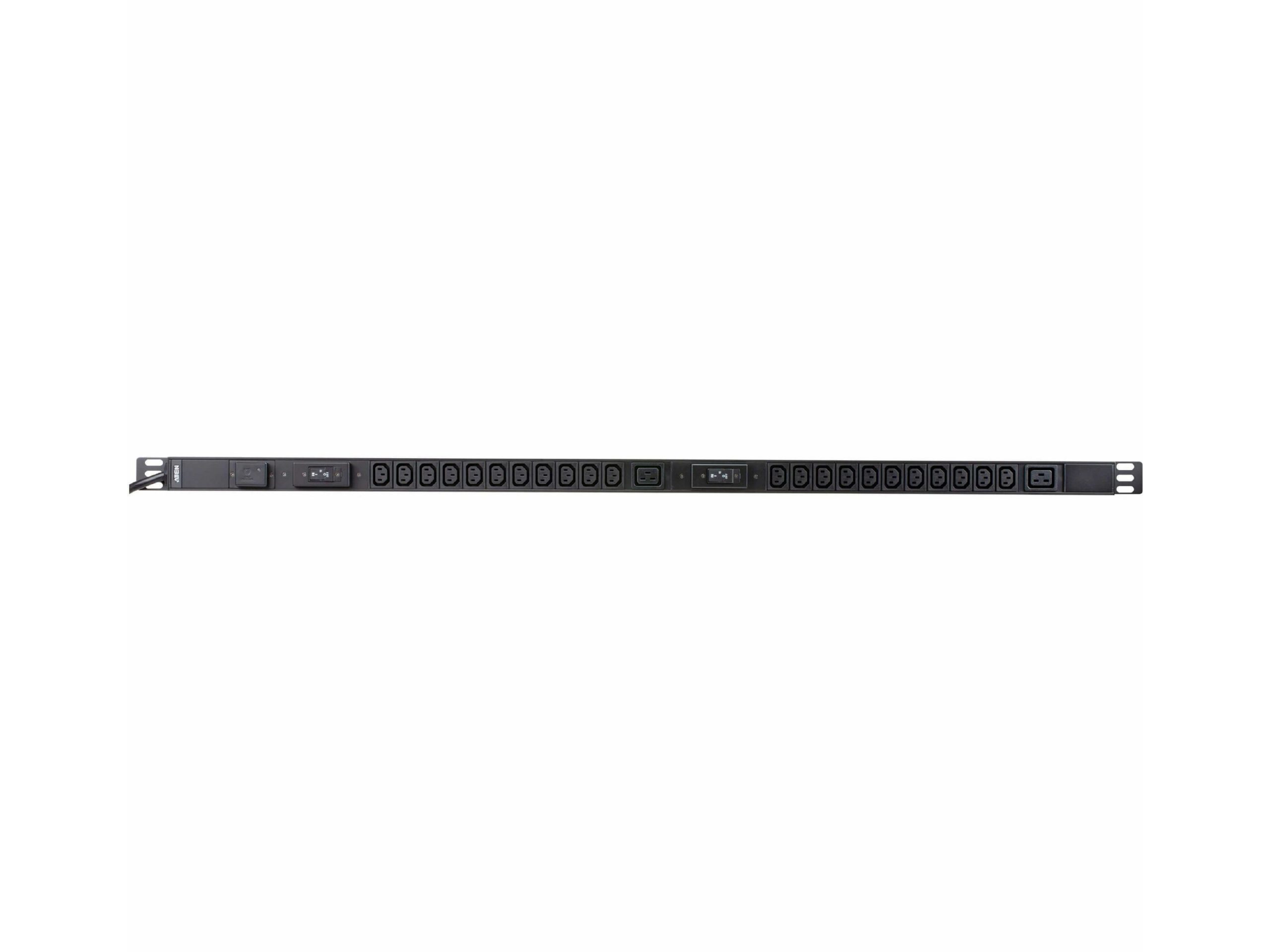 Aten PE0324SG 24-Outlet 0U 30A Basic PDU with Surge Protection (100v-120v) with Nema L6-30 Power Plug