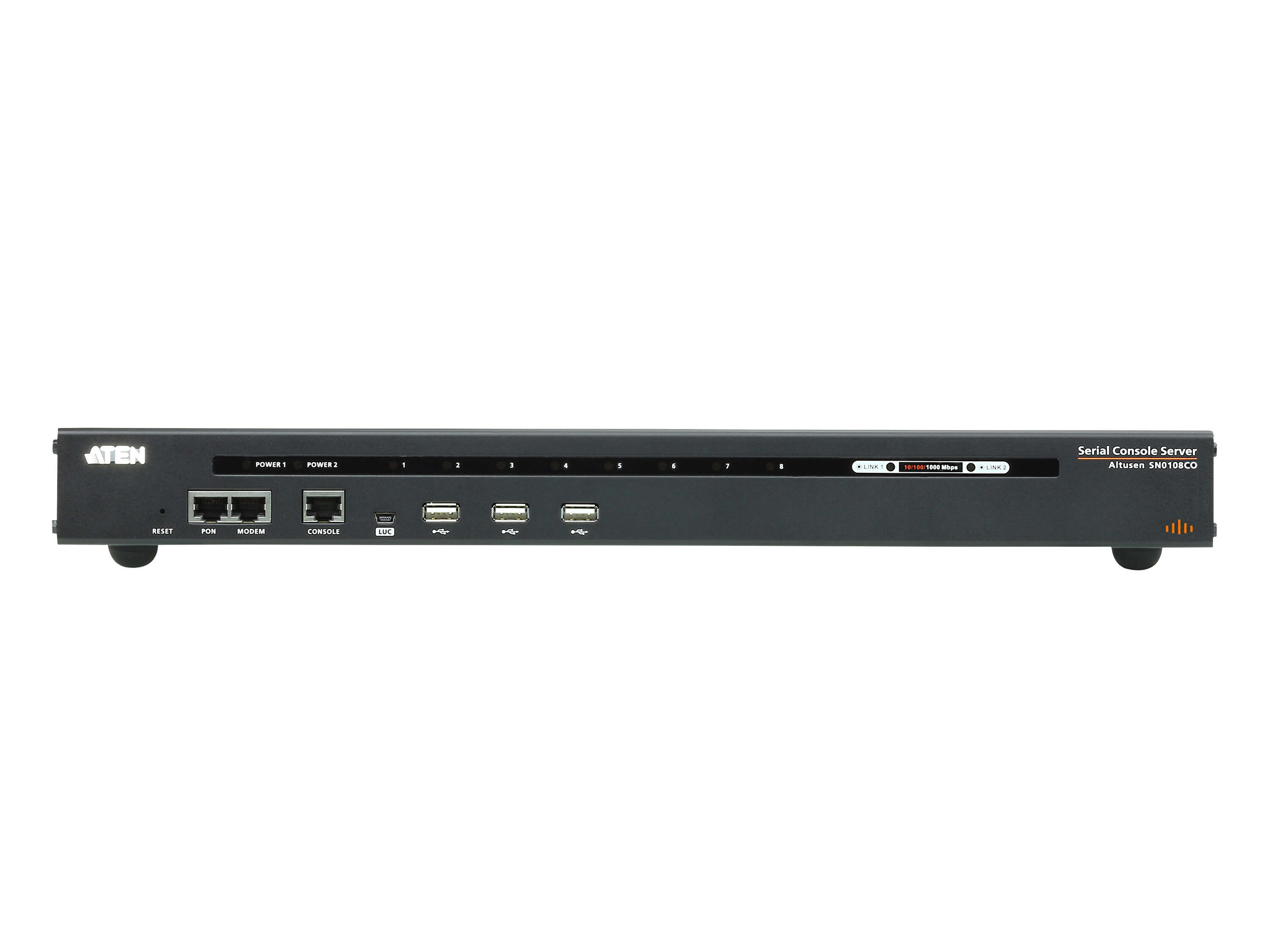 Aten SN0108CO 8-Port Serial Console Server with Dual Power/LAN - Image 2