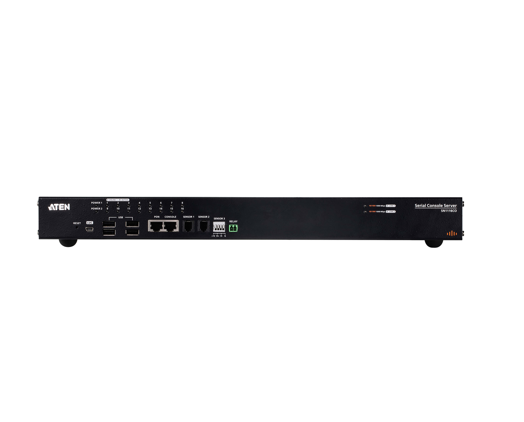 Aten SN1116CO 16-Port Serial Console Server with Dual Power / SFP - Image 2