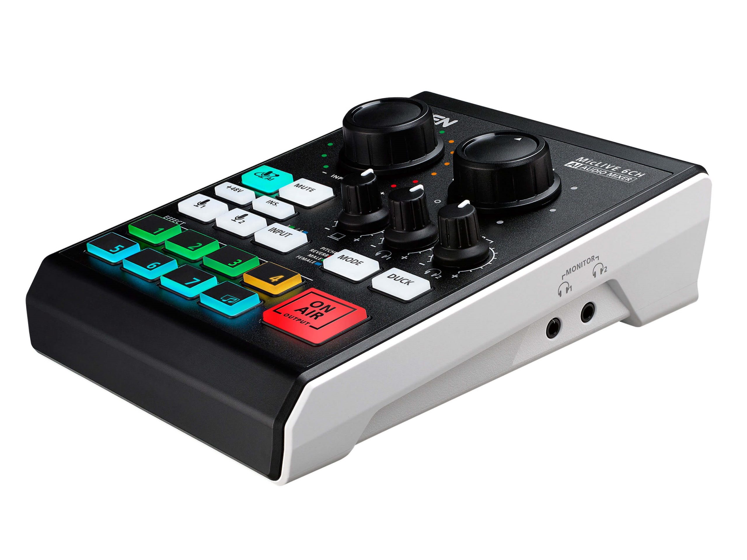Aten UC8000 MicLIVE 6-Channel Podcast AI Audio Mixer
