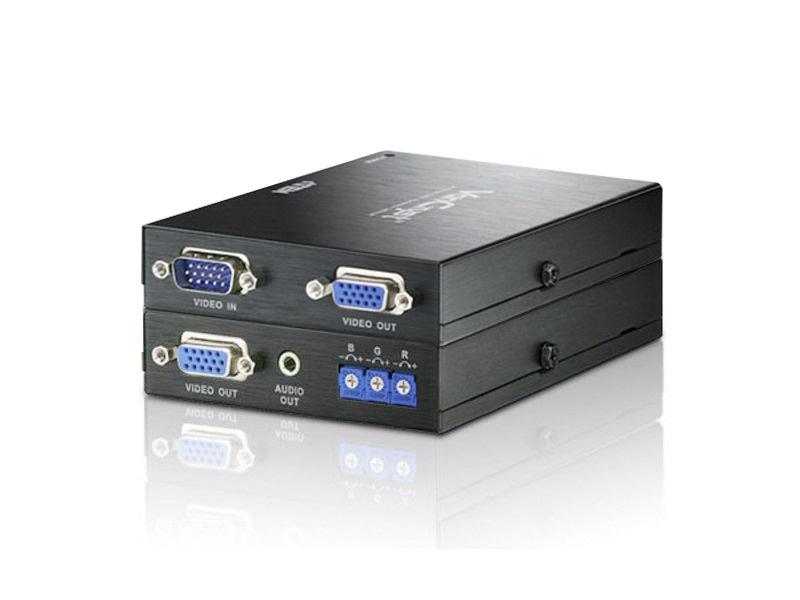 Aten VE170Q VGA / Audio Cat5 Extender 1024 x 768@300m / Deskew / Adjustable Gain / Rack-mount