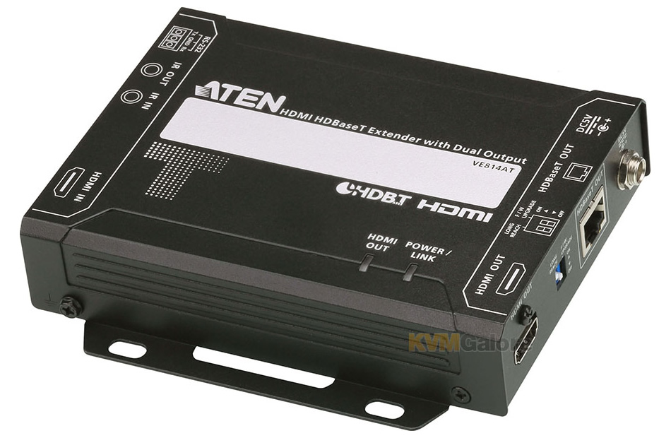 Aten VE814A-ATA 4K HDMI HDBaseT Extender with Dual Output (330′)