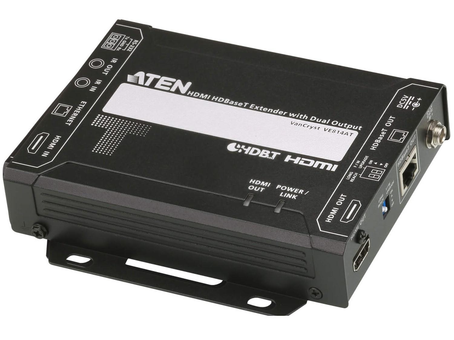 Aten VE814AT HDMI HDBaseT Class A Extender (Transmitter) with Dual Output (4K/100m)