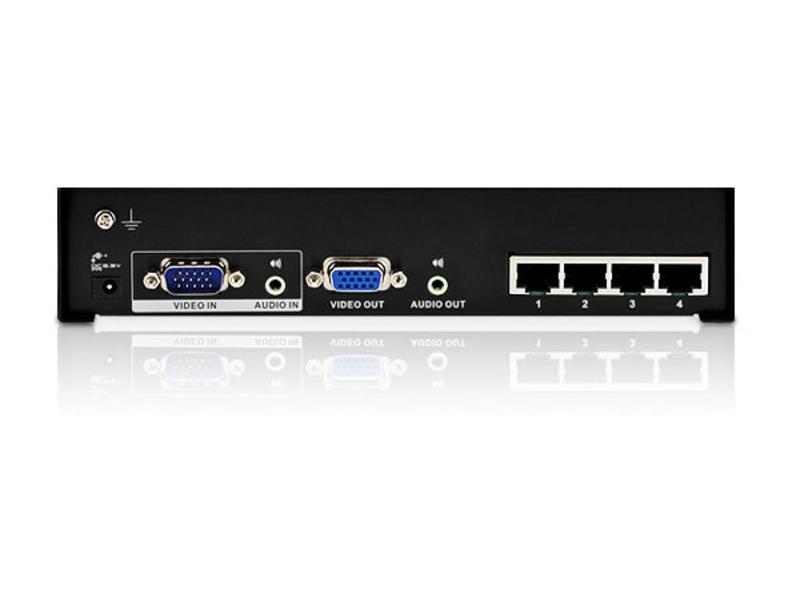 Aten VS1204T Point to point 4-port Cat5 Audio/Video Distribution Unit