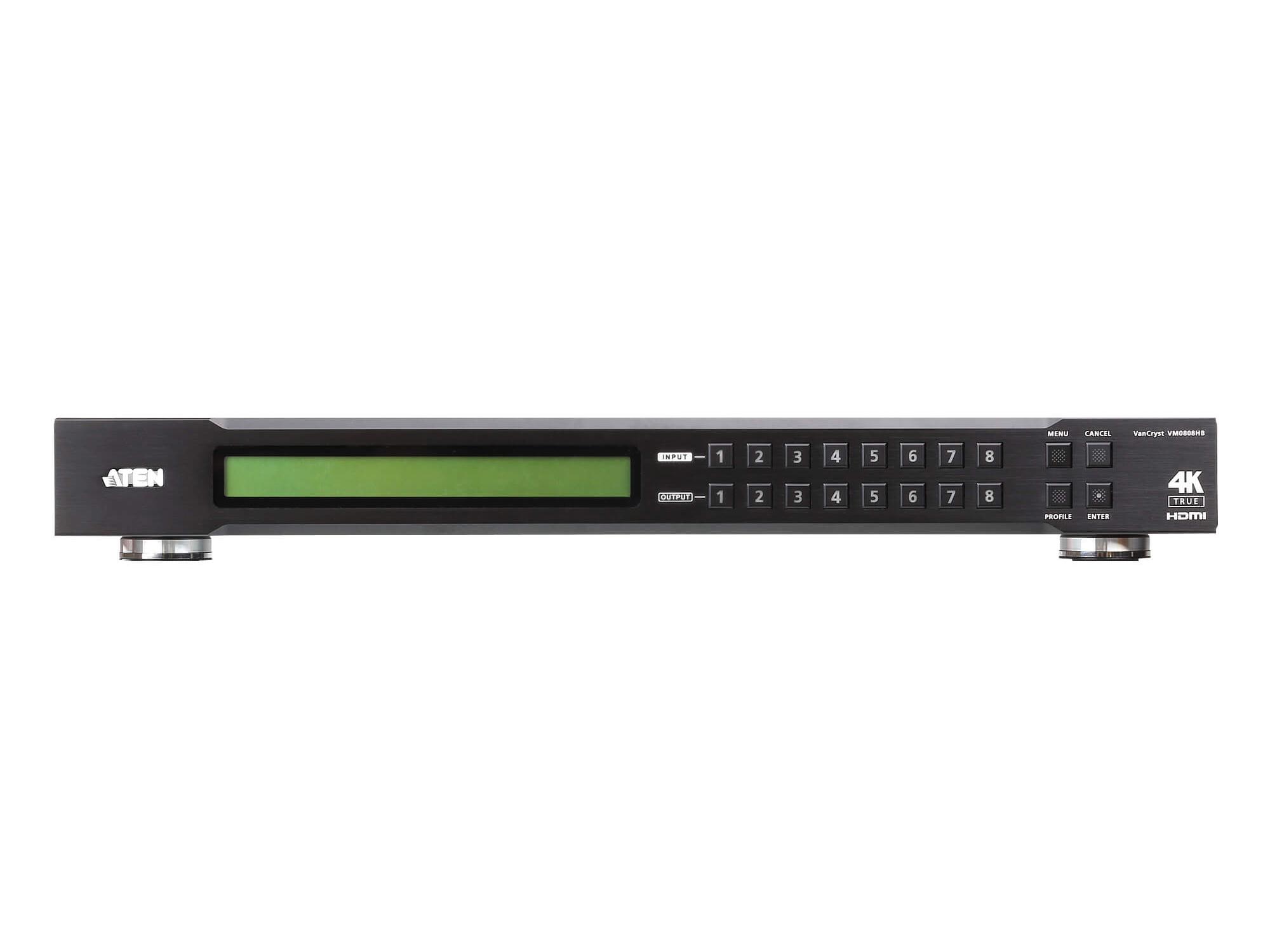 Aten VM0808HB 8×8 4K@60Hz (4:4:4) HDMI Matrix Switcher / HDCP 2.2 / 18Gbps / RS232 / Web