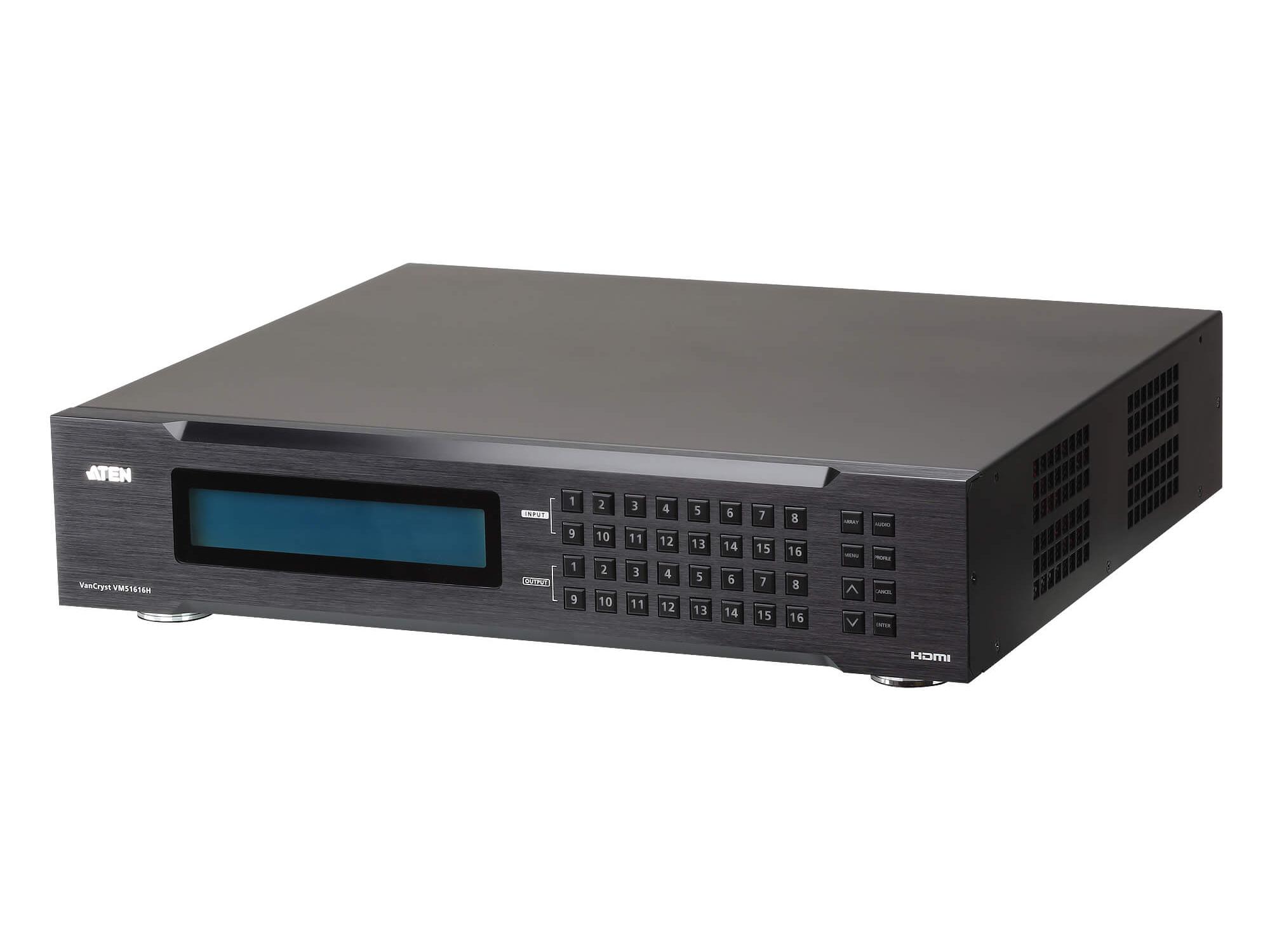 Aten VM51616H 16×16 HDMI Matrix Switcher / Scaler / Seamless Switch / Video Wall / EDID Expert