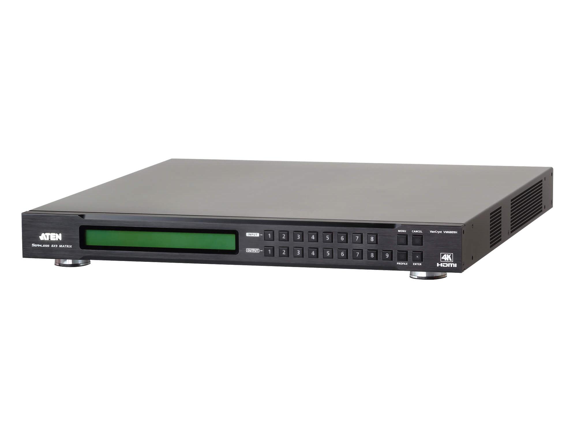 Aten VM6809H 8×9 4K HDMI Matrix Switcher Scaler / HDCP 2.2 / Seamless Switch / 4K60