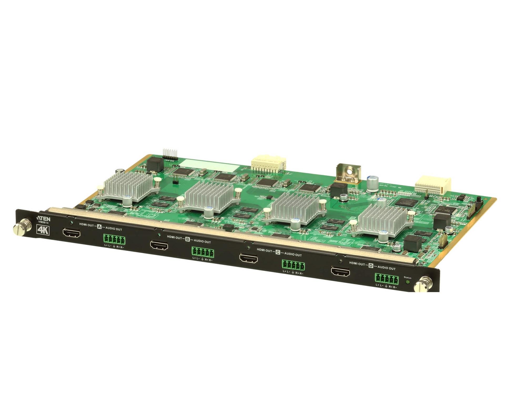 Aten VM8814 4-Port 4K HDMI Output Board / 4K Scaler / Audio Extraction / Seamless Switch