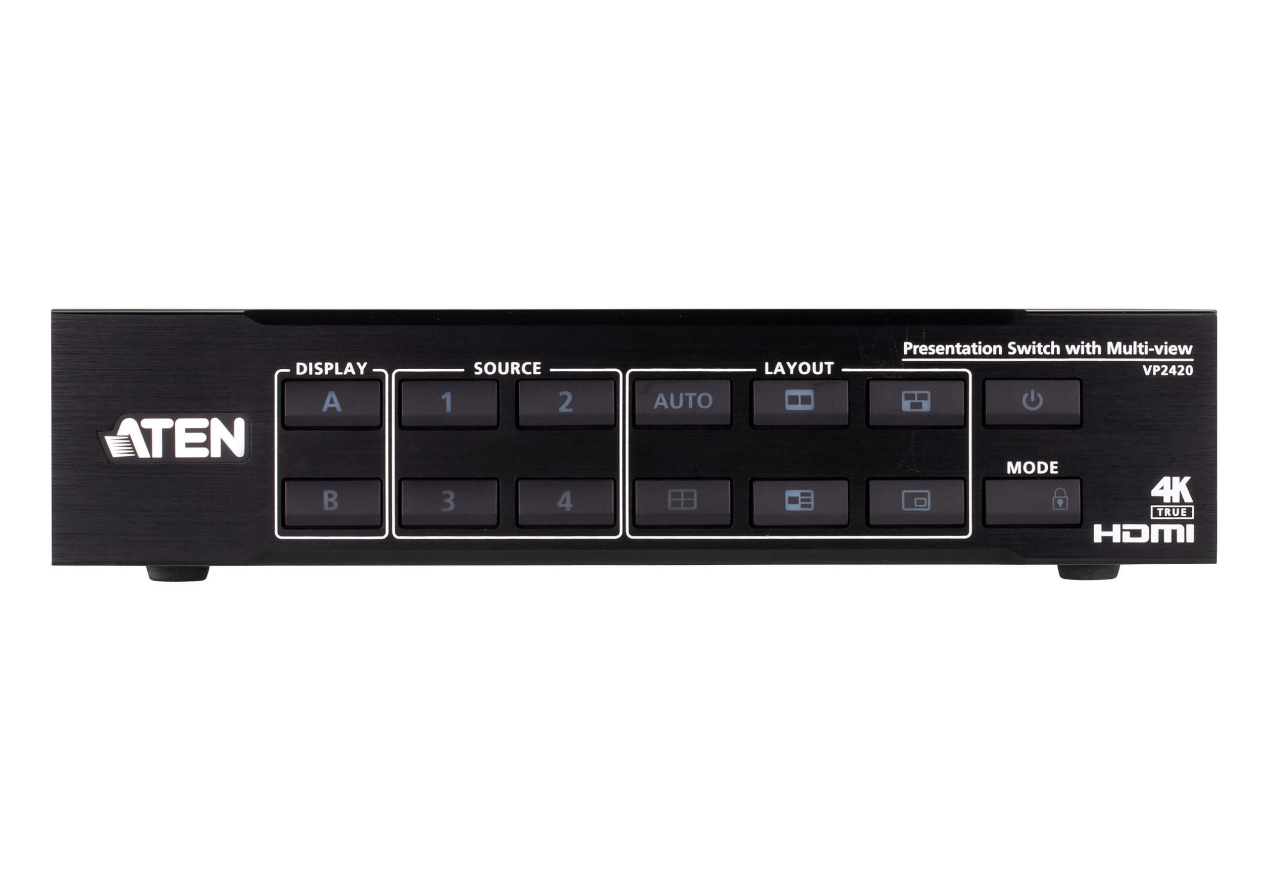 Aten VP2420 4 x 2 True 4K HDMI Presentation Switch with Multi View - Image 2