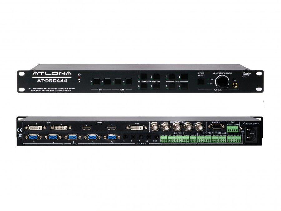 Atlona AT-DRC444-b HDMI/DVI/Audio Multi-Input Presentation Switcher