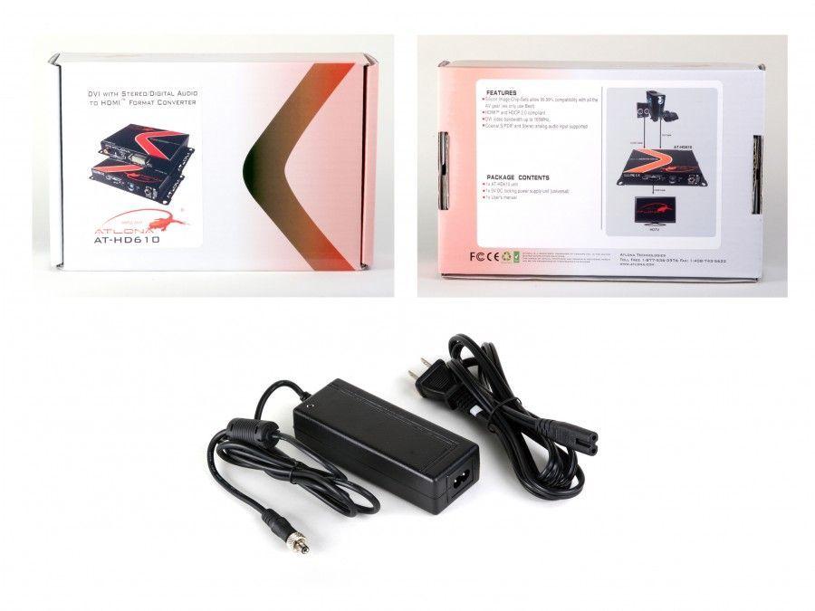 Atlona AT-HD610 DVI with Analog/Digital Audio to HDMI Converter and Embedder - Image 2